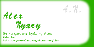 alex nyary business card